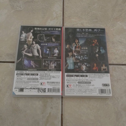 Nintendo Switch Games Fatal Frame Maiden of Black Water and Mask of The Lunar Eclipse like new