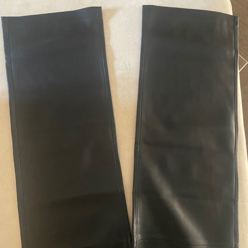Leather pants Mango new, black, size XXS