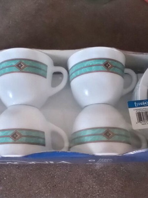 Vintage porcelain tea set 6 pieces new