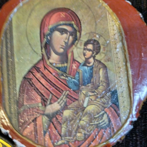 Religious icons used, pack of 5, blessing from monasteries and churches