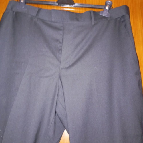 Zara men's pants new, black with satin trim