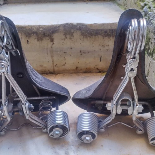 Vintage bicycle saddles, 2 pieces, like new