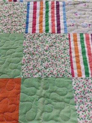 Υπερδιπλό βαμβακερό κουβερλί king size patchwork καινούργιο