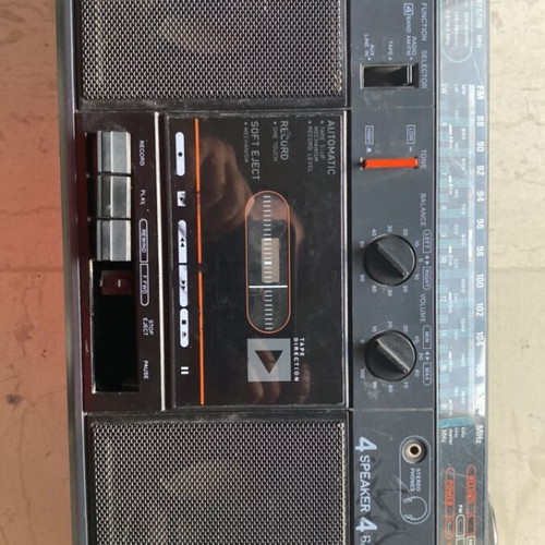 SABA radio cassette player used with power and batteries