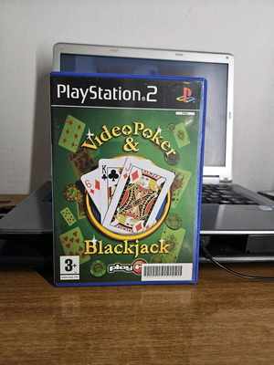 Videopoker&Blackjack for Playstation 2 with manual, used