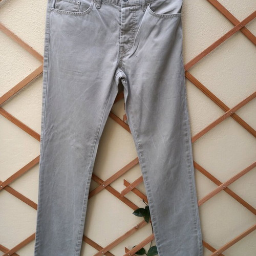 Benetton men's pants used, gray, slim fit