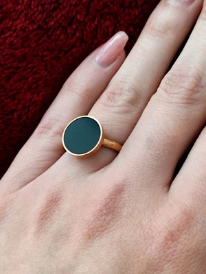 Ατσάλινο ροζ χρυσό δαχτυλίδι καινούργιο