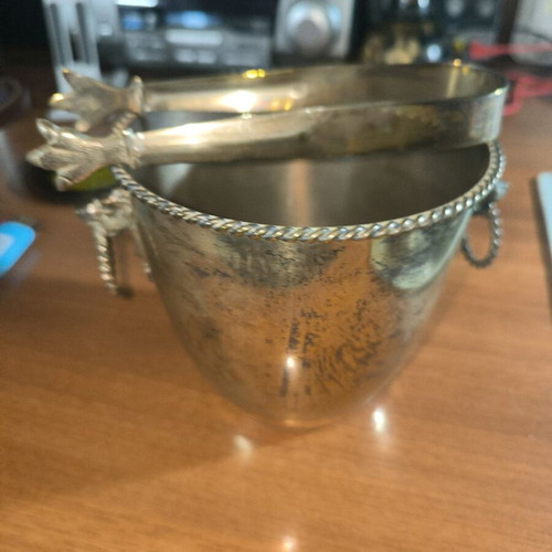 Ice bucket used with lion theme, retro vintage style