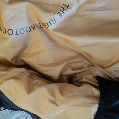 Funky Buddha Puffer jacket like new, women's small, black with gold interior