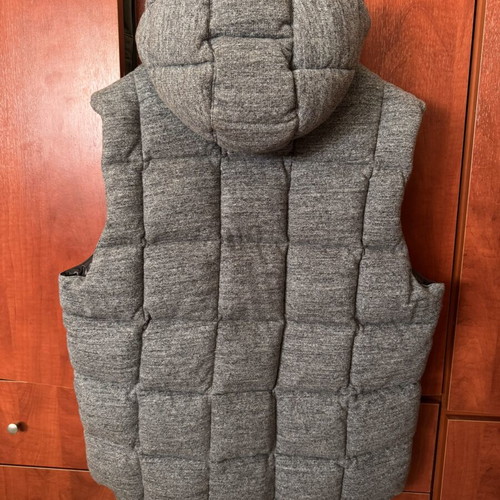 Moncler vest size L like new, grey