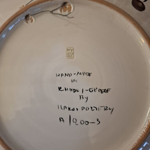 Ikaros Rhodes Decorative Plate φ34 Like New