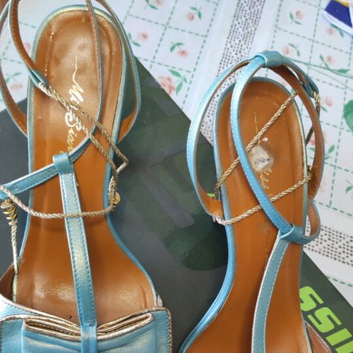 Miss Sixty sandals size 40 blue like new