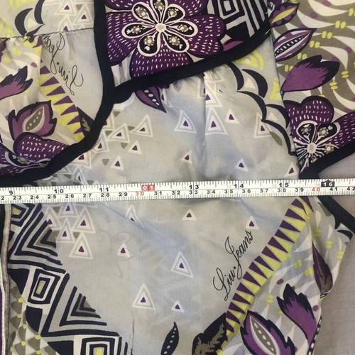 Liu Jo Silk Shirt XS with Geometric Floral Print new