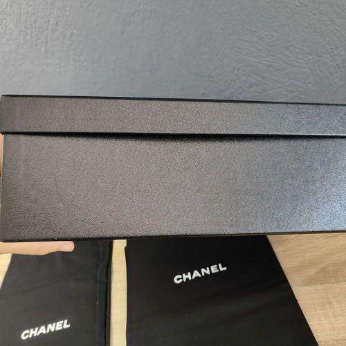 Chanel dustbags and empty shoe box used, set of 2