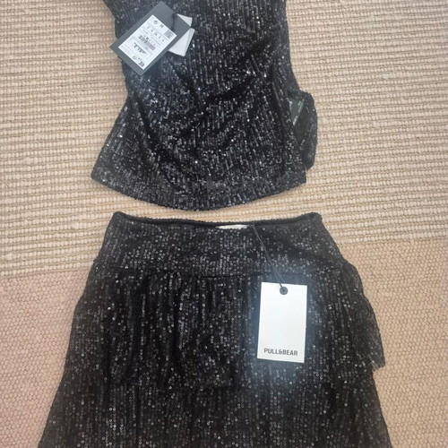 Pull & Bear evening set black, new