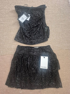 Pull & Bear evening set black, new