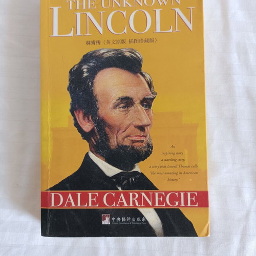 The Unknown Lincoln by Dale Carnegie, like new, English edition