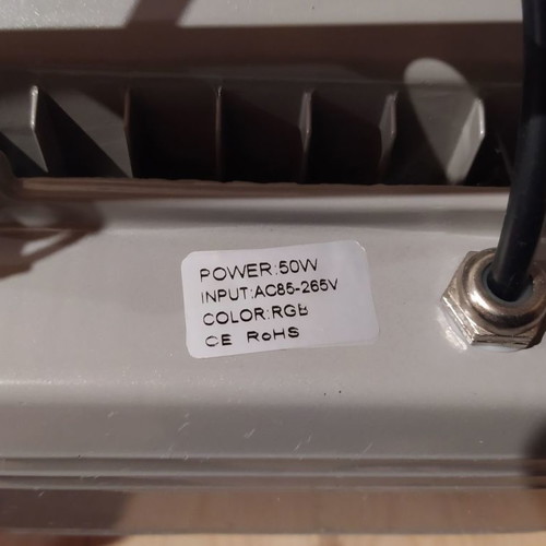 Προβολέας RGB LED 50W καινούργιος, αδιάβροχος με τηλεχειρισμό