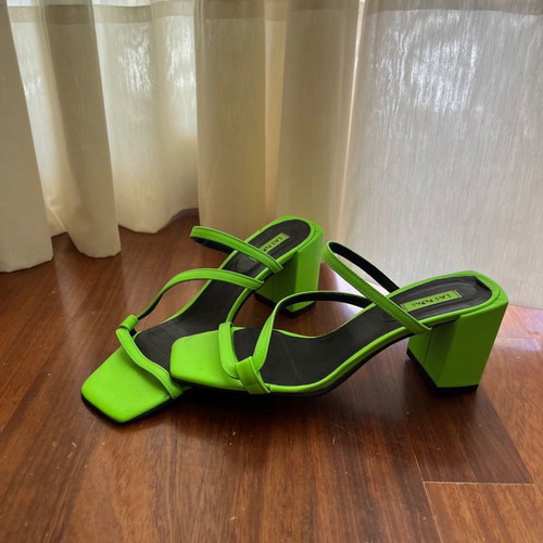 Las Pepas sandals used, green, size 38