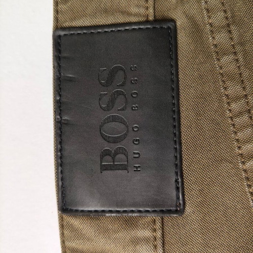 Hugo Boss Montana Men's Olive Brown Canvas Cord Pants Size W34 L34 like new