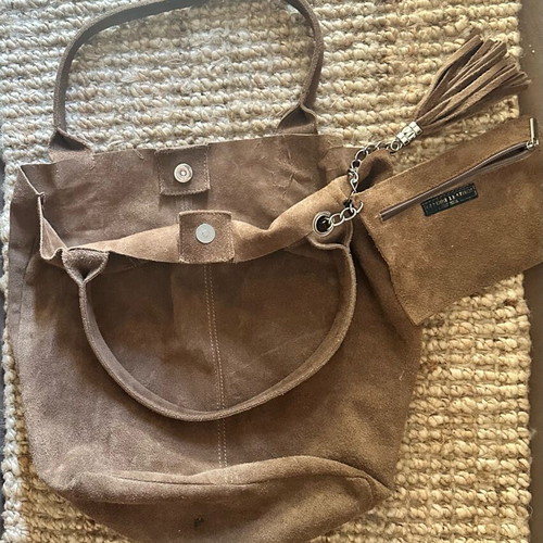 Slouchy Bag Vera Pelle shoulder brown, like new