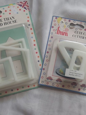 FMM Sugarcraft Cutter Sets Cute Car and More Than A Bird House new