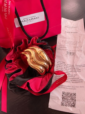 Anna Maria Mazaraki Gold Triple Cuff Bracelet new with packaging