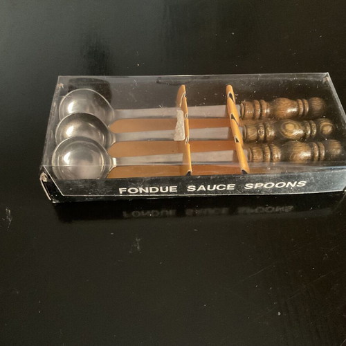 Alessi fondue set like new with 12 forks