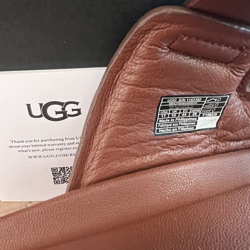 Ugg leather men's sandals size 44, brown