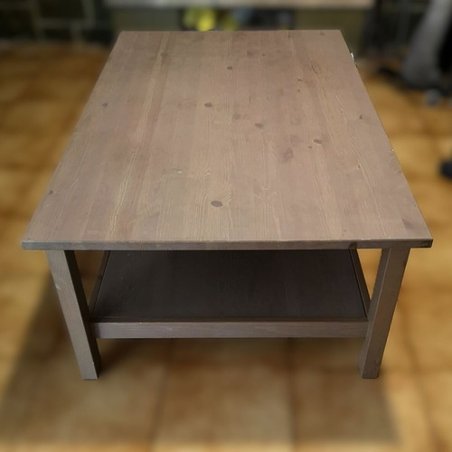 Hemnes IKEA coffee table, light brown pine wood
