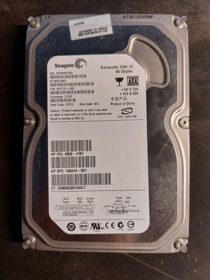 Seagate Barracuda 7200 80GB 3.5" HDD SATA used