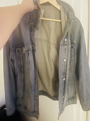Zara blue oversized denim jacket, like new