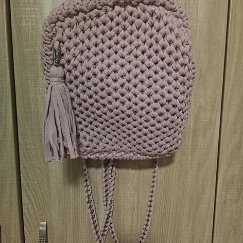 Handmade backpack bag pink new