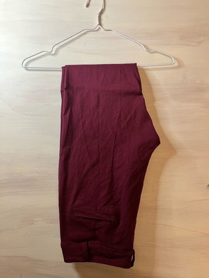 Purple elastic pants used, Small-Medium, slim fit