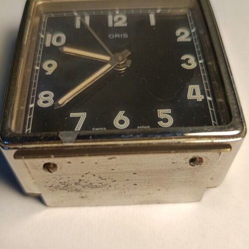 Oris Swiss Made analog table clock used