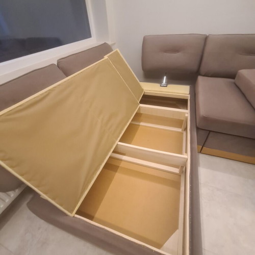 Corner sofa like new 300x210 cm with storage and bed function