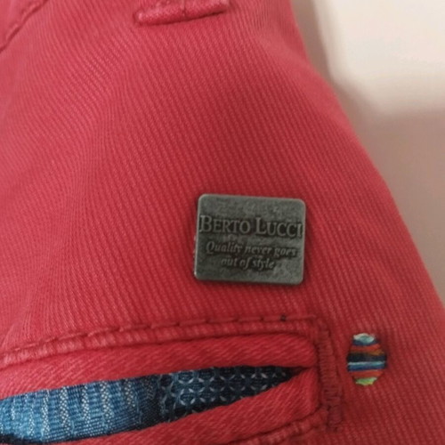 BertoLucci Pants No46 Large Red like new, summer