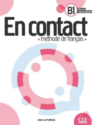 En Contact French learning book with workbook, like new