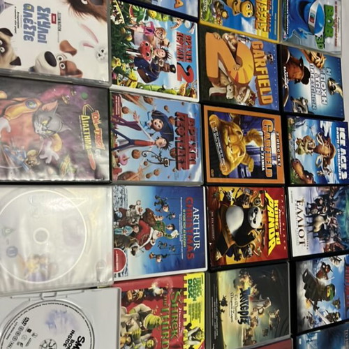 Children's DVDs used, dubbed cartoons