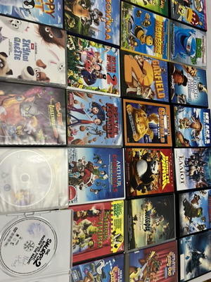 Children's DVDs used, dubbed cartoons