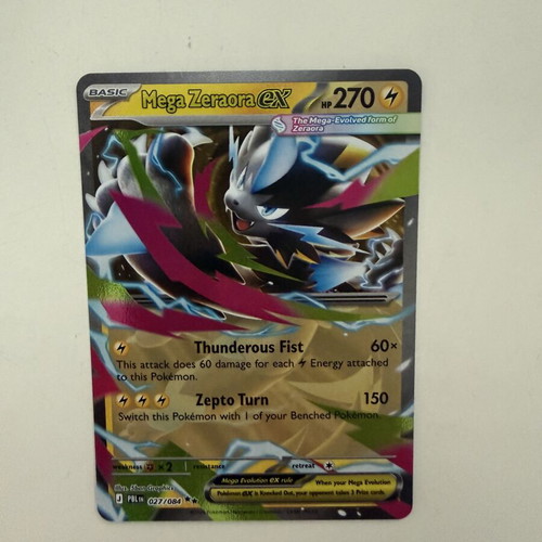 Mega Zeraora EX card like new