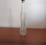 Vintage decanter 39 cm with 2 stoppers, elegant crystal style, like new