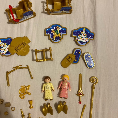 Playmobil used gold pieces with angels and church set