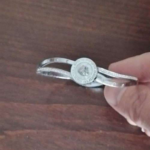 Foldable bracelet white and gray, new