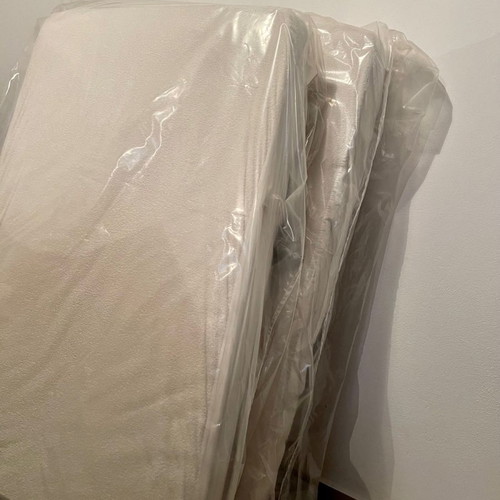 Baby cot mattress used, 70x140, set of 2 with protective sheet