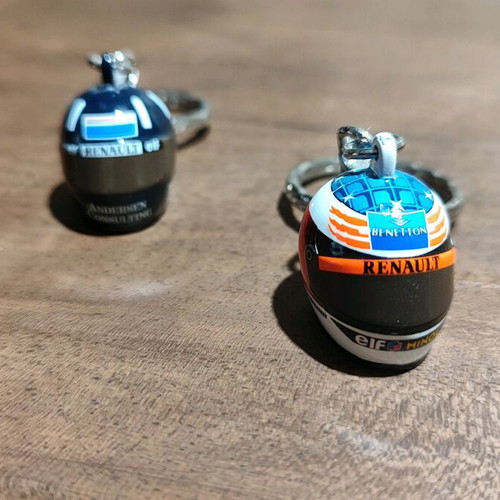 Minichamps keychains like new, set of 2 Schumacher and Hill