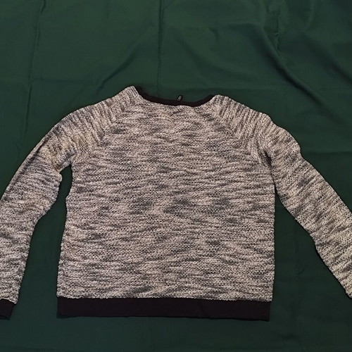H&M women's blouse used, black and white, size Small
