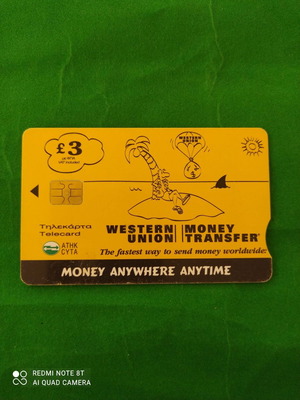 Telecard Cyprus Western Union 01/2002 used