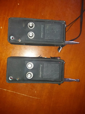 Sommerkamp walkie talkie μεταχειρισμένα, 2 κομμάτια με δερμάτινες θήκες