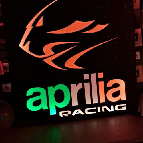 Light Box Aprilia Racing new 22x23cm with lighting